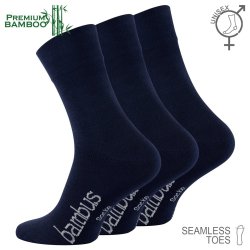 Bambus sokker navy 3 par