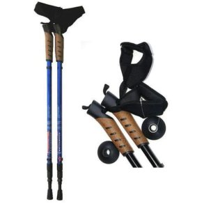 Vandrestave med teleskop