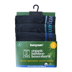 Boksershorts bambus sorte 3 pak