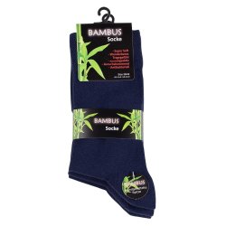 Bambus sokker navy 3 par
