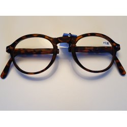 Lsebrille brun foldbar