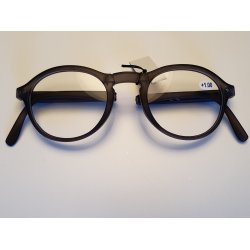 Herrebrille gr foldbar med styrke 