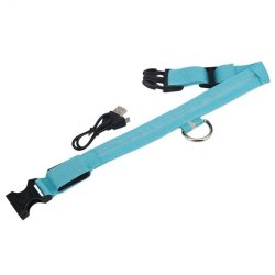 Hundehalsbnd med lys genopladeligt