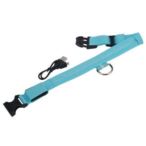 Hundehalsbnd med lys genopladeligt