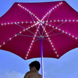 Lys til parasol med LED
