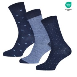 Herre strmper mrke bl 3 pak