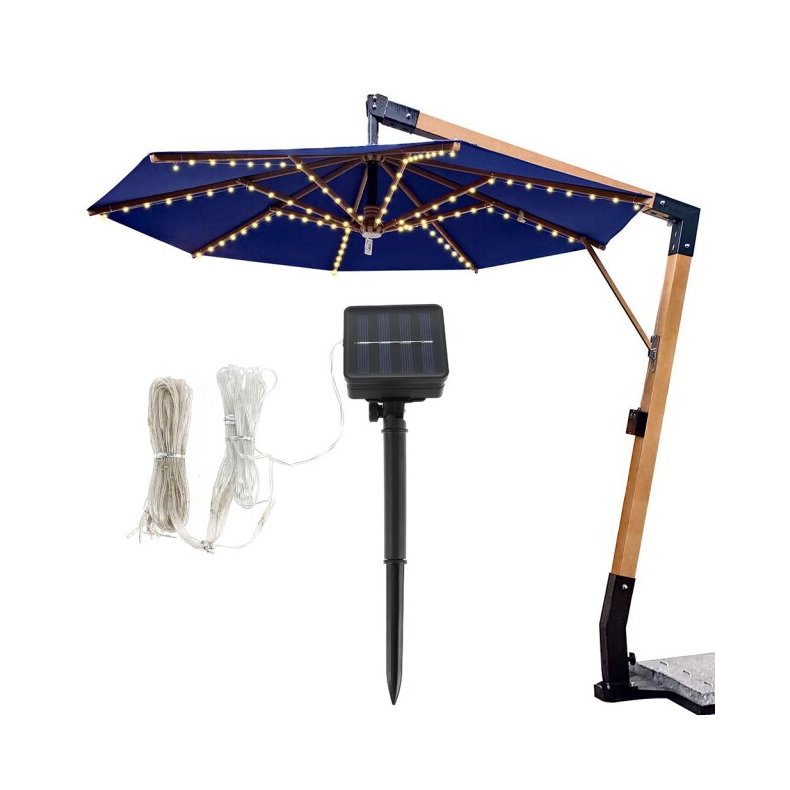 Lys til parasol med LED