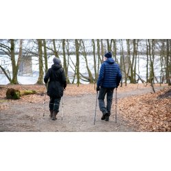 Vandrestave med teleskop