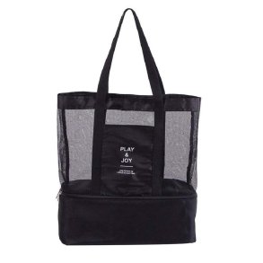 Strandtaske lavet i mesh