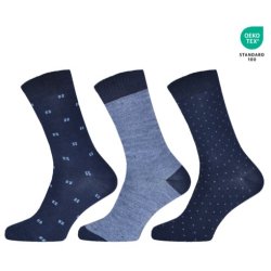 Herre strmper mrke bl 3 pak